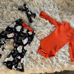 3-piece 3 month infant girl Halloween outfit